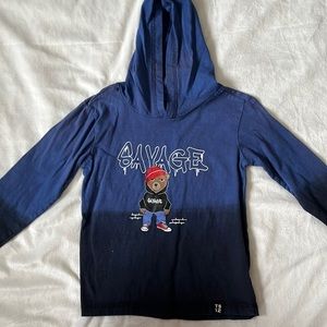 NWOT Savage Hooded Long Sleeve Shirt